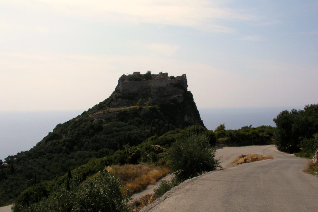 Blick auf die Festung Angelokastro